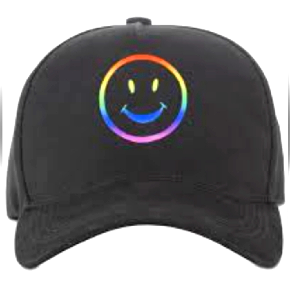 The Phluid Project Unisex Pride Rainbow Smiley Face Hat NEW